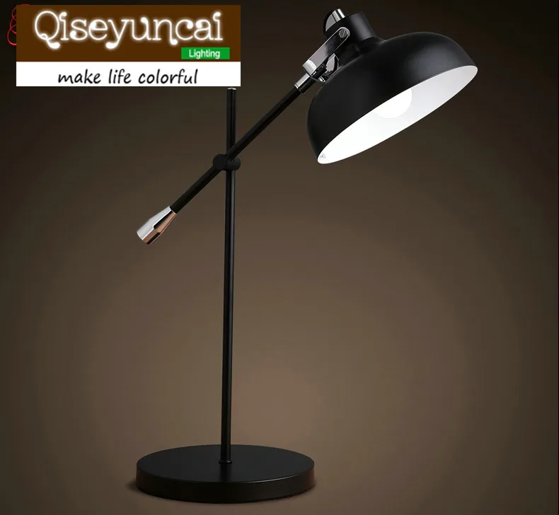 

Qiseyuncai Free shipping The Nordic modern minimalist style iron Desk Lamps reading office folding arm desk lamp
