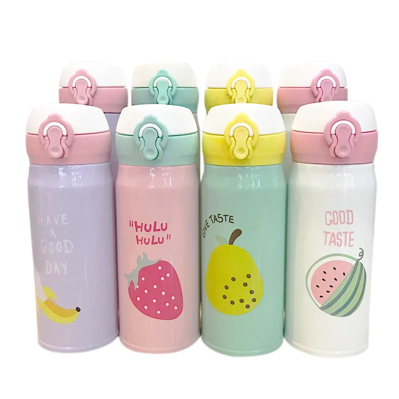 

Hot Sale Bouncing Lid Thermos Bottle Fruits Tumbler Vacuum Flask Insulated Thermo Cup Coffee Mug Travel Water Bottle Thermoskan