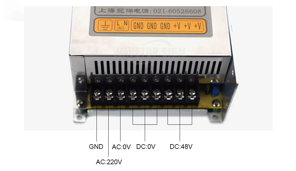 WaveTopSign импульсный источник питания 48 В 11A GY500W-48-A для ЧПУ гравировальный станок