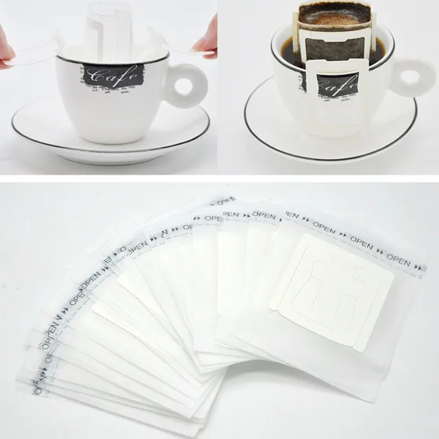 Best Price Ear Style Coffee Filter Paper Drip Net Bag Hanging Disposable Portable Dripper