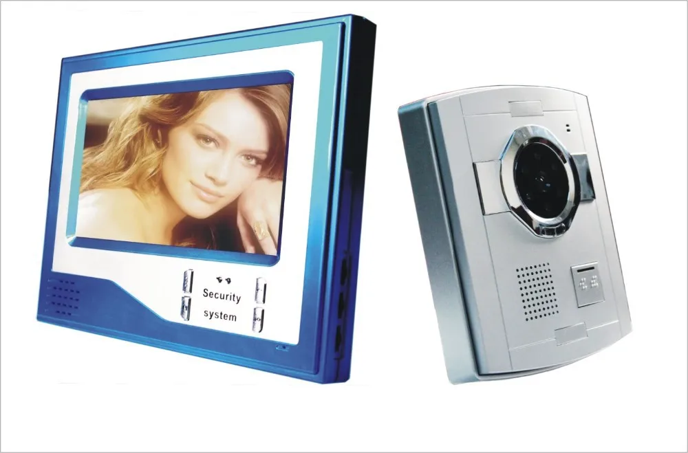 Низкая цена и хорошее качество бесплатная доставка 7 дюймов цветной экран видео дверной звонок видеодомофон видео дверной телефон V7D-S (B)