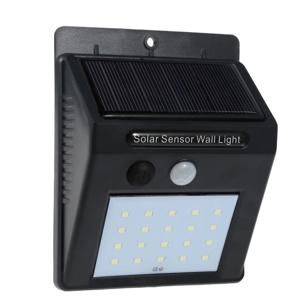 20 LEDs Wireless Motion Sensor Solar Light Wall Lamp For Corridor
