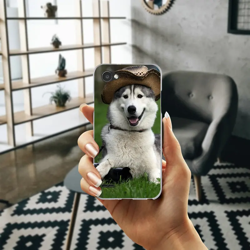 Симпатичные Сибирский хаски Мягкий мобильный телефон Аксессуары для LG G2 G3 MINI G4 G5