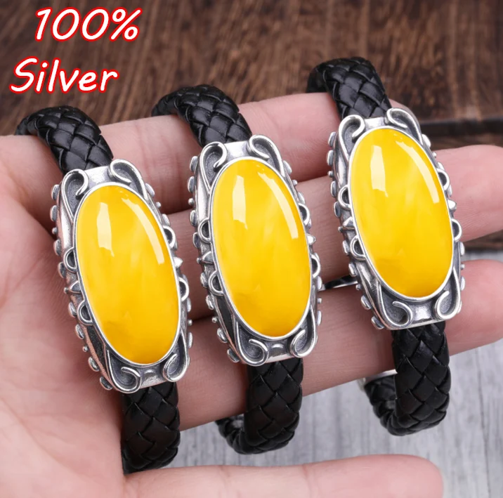 Овальный браслет из кабошона сделай сам 15*30 мм 100% серебра|bracelet blanks|blank braceletcharm bracelet