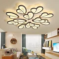 Moderne Kronleuchter Led Weiß Kronleuchter Beleuchtung Für Wohnzimmer Schlafzimmer Esszimmer Oberfläche montiert kroonluchter|Pendelleuchten| -