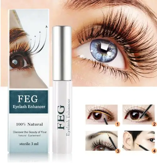 

FEG Eyelash Enhancer Useful Makeup Rapid Growth Eyelash Extension 100% Natural Eyelash Enhancer Serum Eyelash Liquid