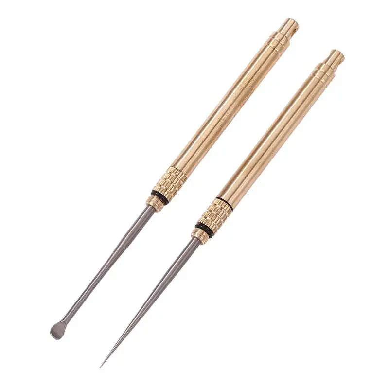 

Ear Spoon Toothpick Brass Holder Seal Cans Combination Lightweight Outdoor Tools