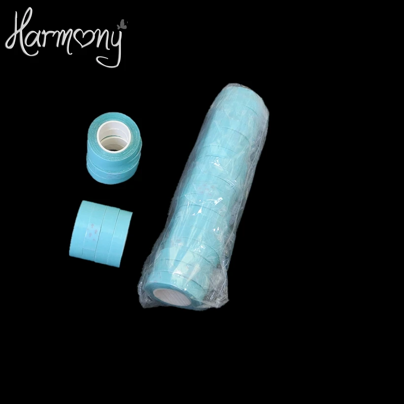 FREE SHIPPING!! 90 rolls blue color 1cm x 3 yard hair extension adhesive tape for tape hair, toupees, wigs/double sided tape