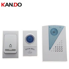 V001AB дверной звонок 23A 12 В 2 Излучатель 1 колокол приемника и приемник питания от АА батареи беспроводной дверной звонок