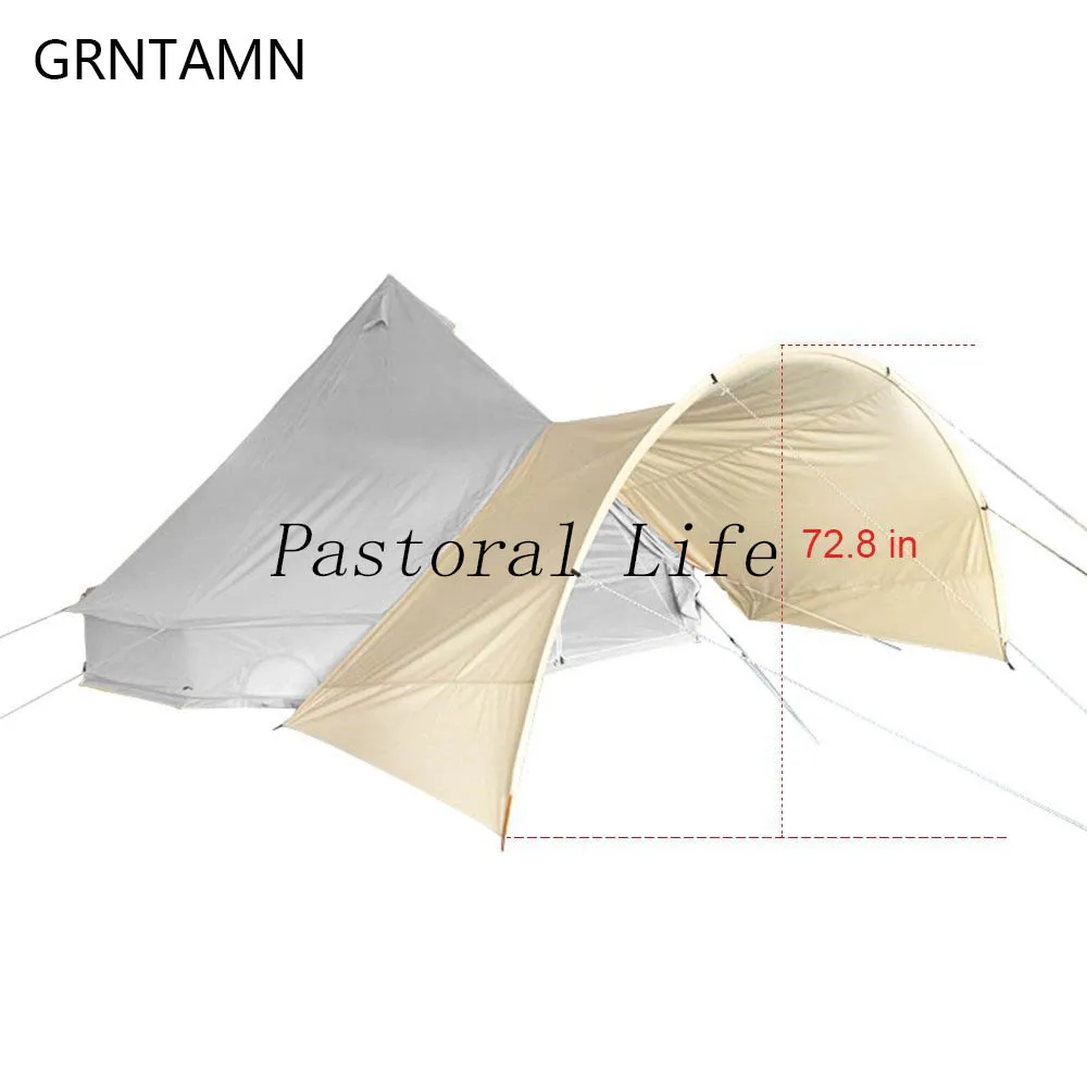 GRNTAMN Водонепроницаемая холщовая Арка тент оснащен хлопковой круглая холщовая палатка хлопок холст тени