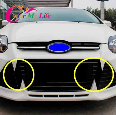 Carbon Fiber Sticker for Grill For font b Ford b font Focus 3 MK3 2012 2013