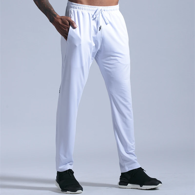 Pantalones de entrenamiento blancos para hombre, pantalón largo holgado  para correr, trotar, baloncesto, gimnasio, ejercicio, Fitness, 2019 -  AliExpress Deportes y entretenimiento