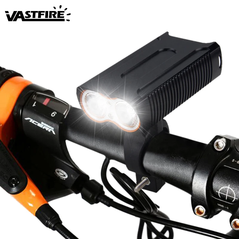 

VASTFIRE 2400 Lumens Bike Light Set Front Head Light Safety Flashlight USB Rechargeable Handlebar Bicycle Cycling Lamp