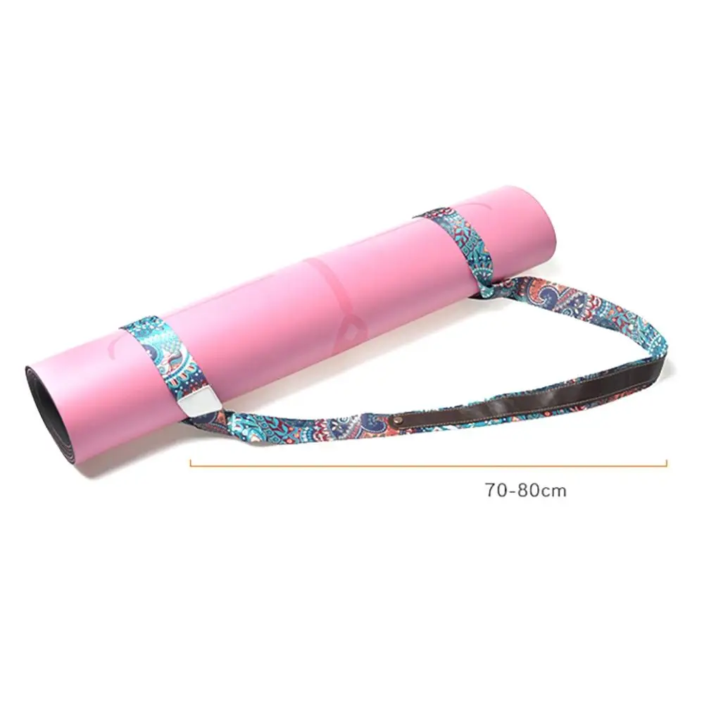 

Yoga Mat Strap Print Washable Comfortable Portable Carrier Shoulder Carrying Belt Gym Tool