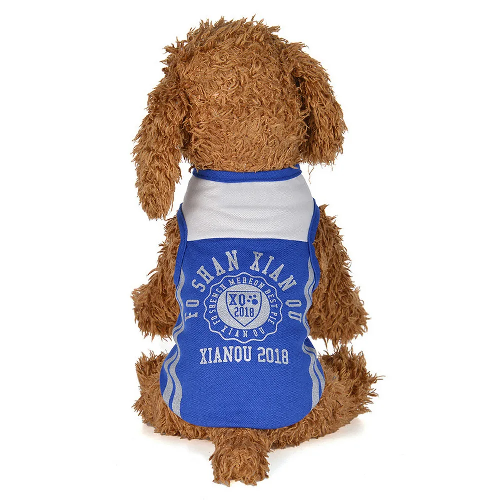 

Summer pet dog clothes Cool Sports Mesh Vest T-shirt Dog Cat Costumes Spring Autumn Winter Pet Clothes Clothing 2018 Fashion