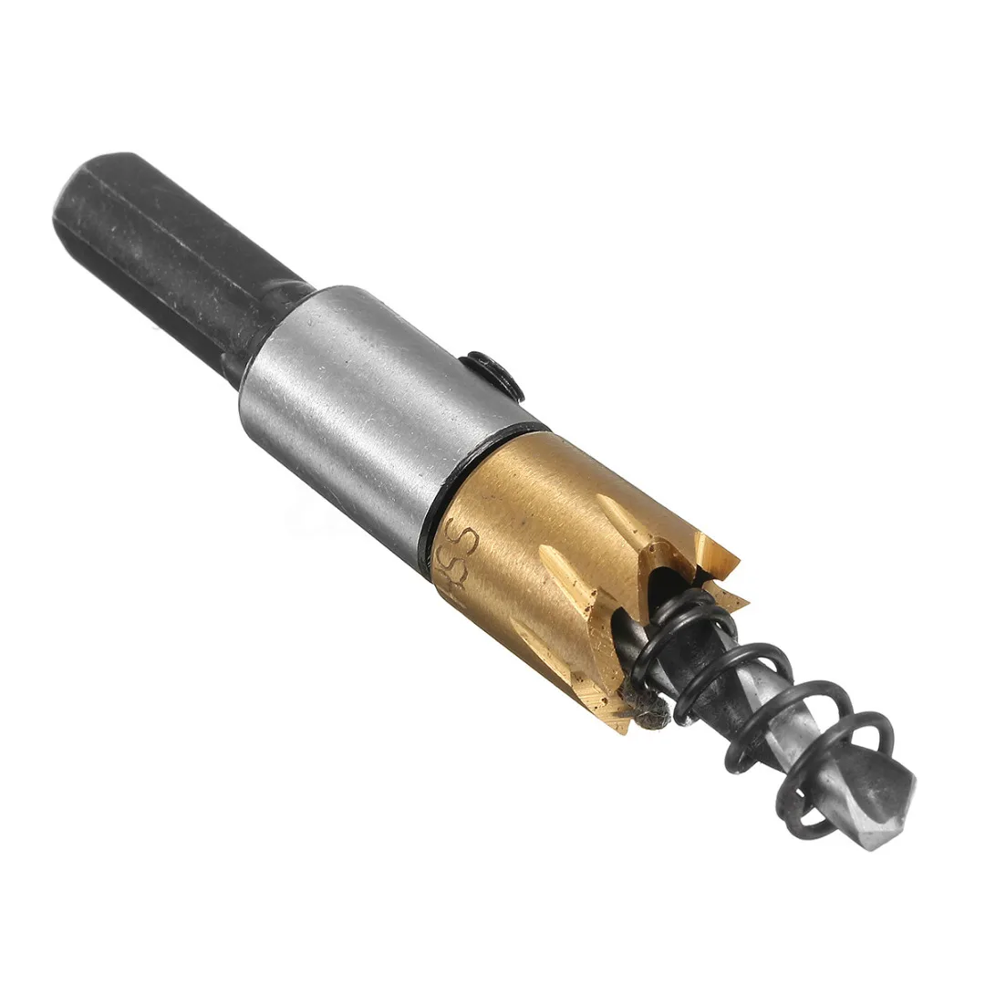 12/14/16/18mm HSS Steel Tipped Drill Bit Metal Wood Coated Hole Saw Cutter Tool