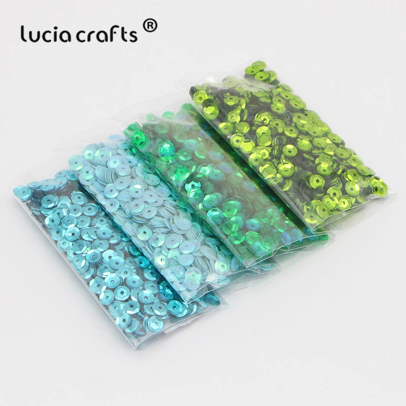 Lucia crafts, 20 г/лот, 5 мм, разные цвета, пластиковые, свободные, с блестками, для дома, вечерние, свадебные, украшения, DIY аксессуары, D0805