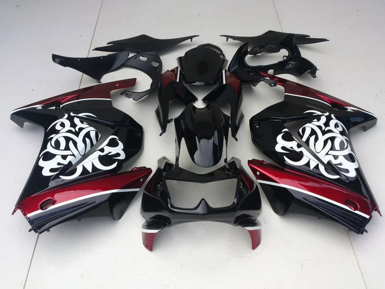 Комплект обтекателей для KAWASAKI Ninja ZX250R 08 09 10 12 ZX 250R EX250 2008 2012 ABS белые Обтекатели с