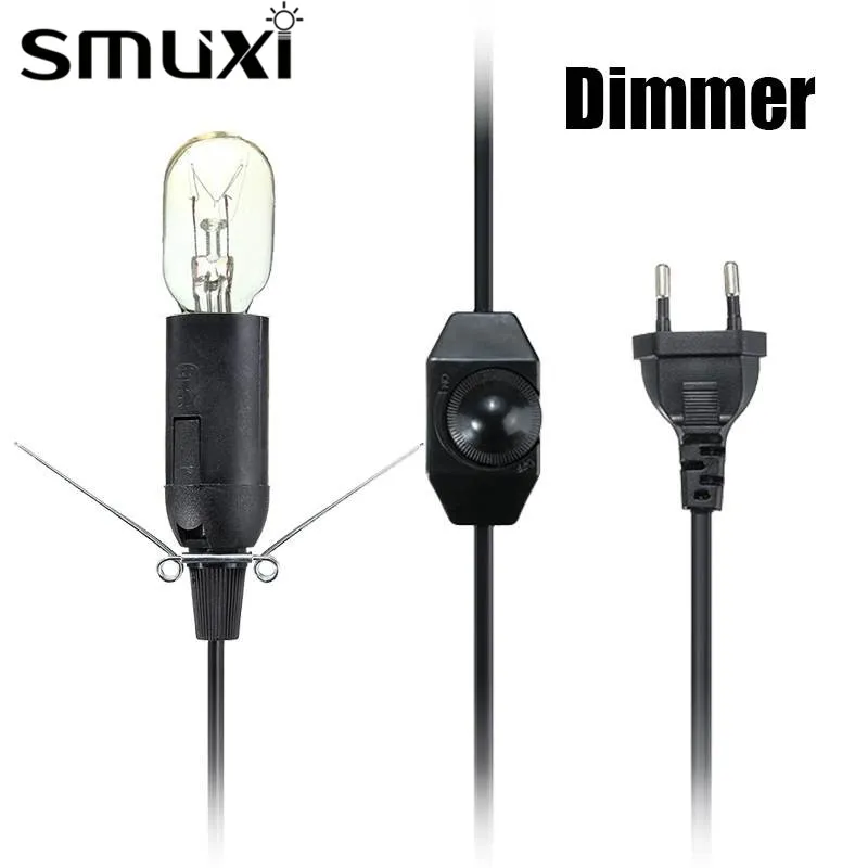 Smuxi US/EU/UK/AU вилка 1/1. 2/1. 8/2 M E14 основание светильника Электрический Мощность с диммером провод с переключателем для лампа из гималайской соли черного и белого цвета
