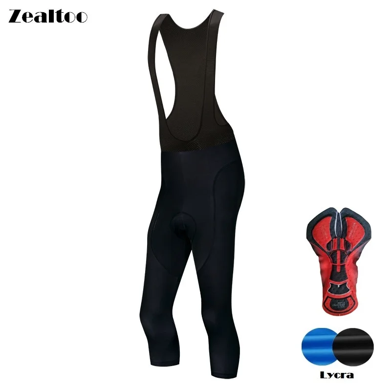Zealtoo Cycling Ropa Ciclismo Quick dry 3/4 cycling bib pants