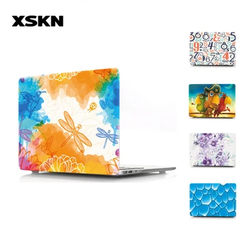 

XSKN Cartoon Rainbow Laptop Case for Apple Macbook Pro 13 15 2016 Model A1706 A1707 With Touch Bar Full Body Hard Cover Peony