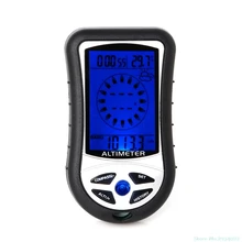 Цифровой 8 в 1 ЖК-компас барометр альтиметр термочувствительный часы календарь Прямая поставка