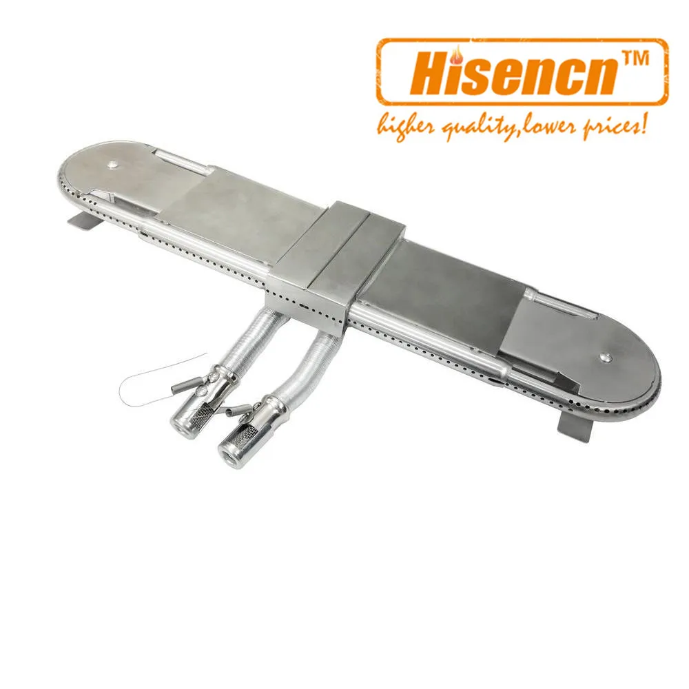 Hisencn 004 1pcs Adjustable Universal Replacement BBQ Gas Grill Oblong Tube Burner Parts Adjust 15-inch to 22-inch/38-56cm Hisencn 004 1pcs Adjustable Universal Replacement BBQ Gas Grill Oblong Tube Burner Parts Adjust 15-inch to 22-inch/38-56cm
