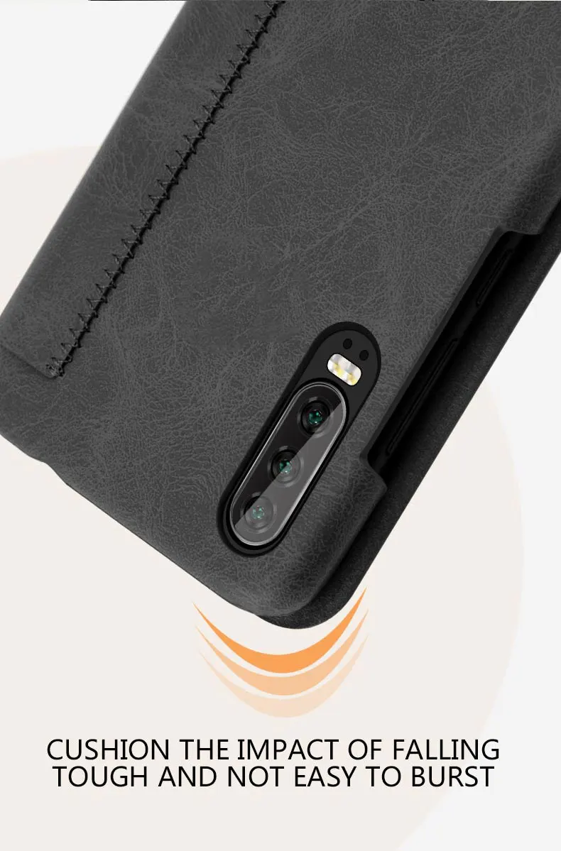 Для huawei P30 Pro Чехол Флип кожаный чехол Mofi для huawei P30 чехол P30 Lite чехол кошелек карта карман для huawei P30 Lite чехол