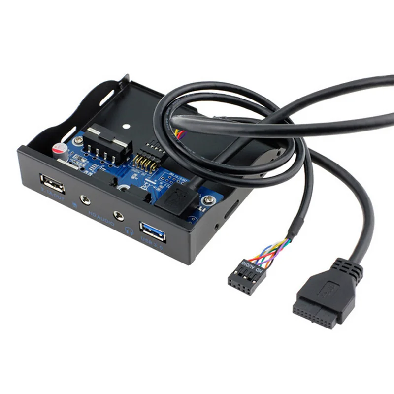 En-Labs USB 3,0+ USB порт быстрой зарядки 3,5 на передней панели аудио разъем микрофон, QC3.0 5 В/2,4 А или BC1.2 2,1 А порт зарядки