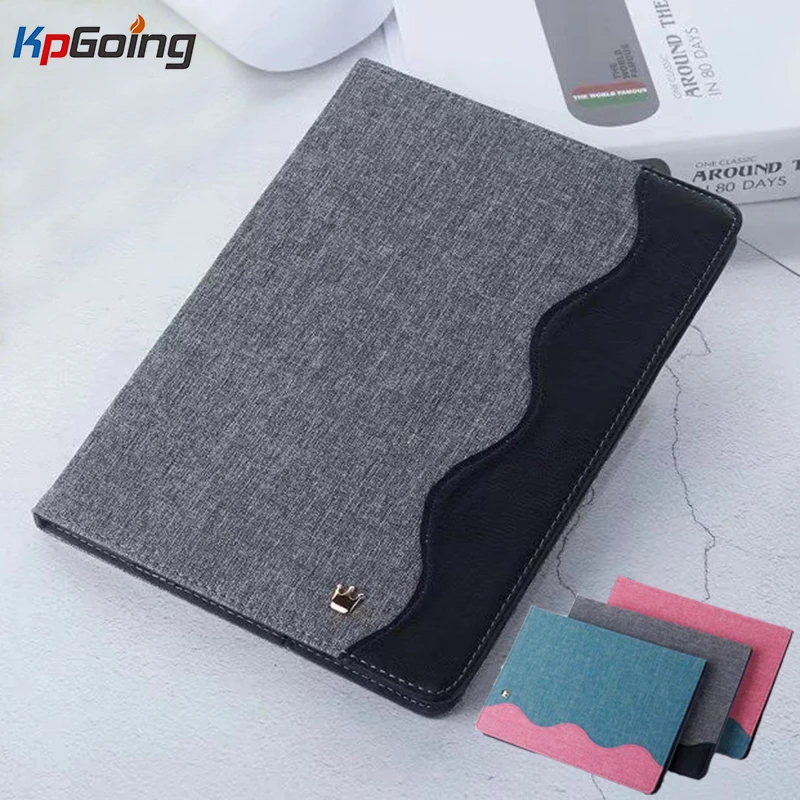 

For iPad 2018 Case Luxury Cloth Pattern Flip Stand Protective Cover For Apple iPad Air 1 2 Patchwork Case for iPad 9.7 2017 2018