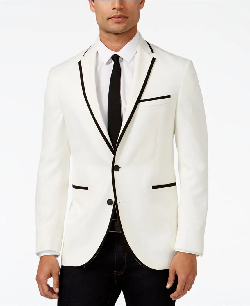 Latest Coat Pant Designs White font b Formal b font Trim Bridegroom Wedding font b Suits