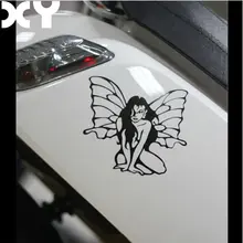 Anjo e diabo Etiqueta Do Carro Decalques de Alta Qualidade à prova d' água Tipo de Carro styling Acessórios Do Carro Reflexivo adesivos de carro