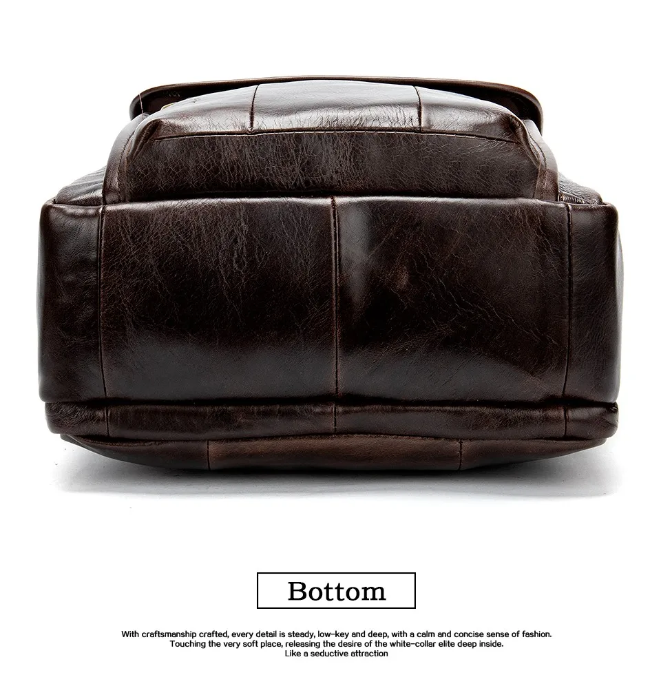 Men Shoulder Bag Men's Genuine Leather Casual Bags for Men Business Crossbody Handbag Flap Leather Bags bolsas male 14