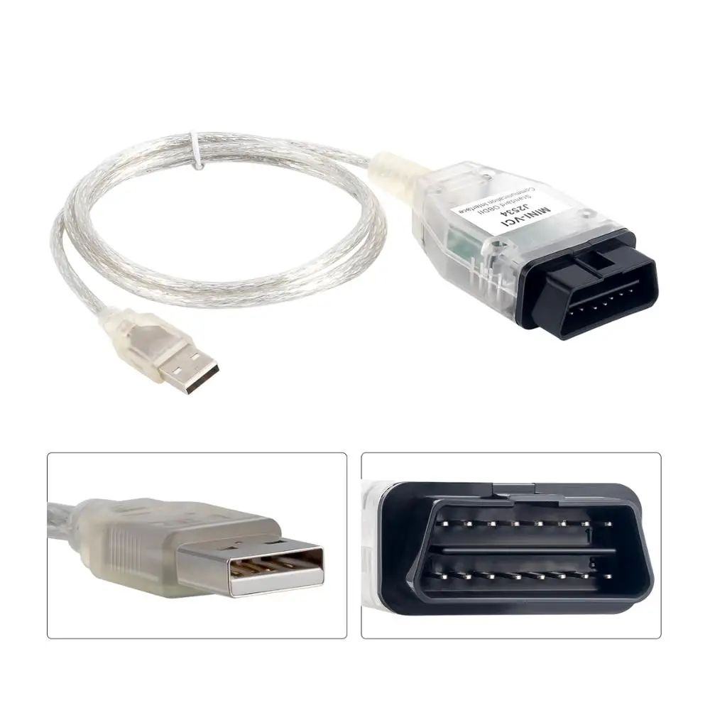 MINI VCI для Toyota TIS Techstream FT232RL FTDI V15.00.028 FW V1.41 OBD2/OBDII 16 контактный диагностический