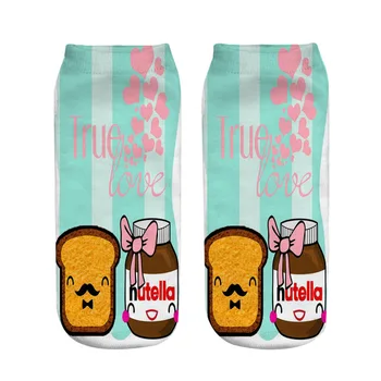 

toast nutella true love print socks cheap stuff dropship wholesales