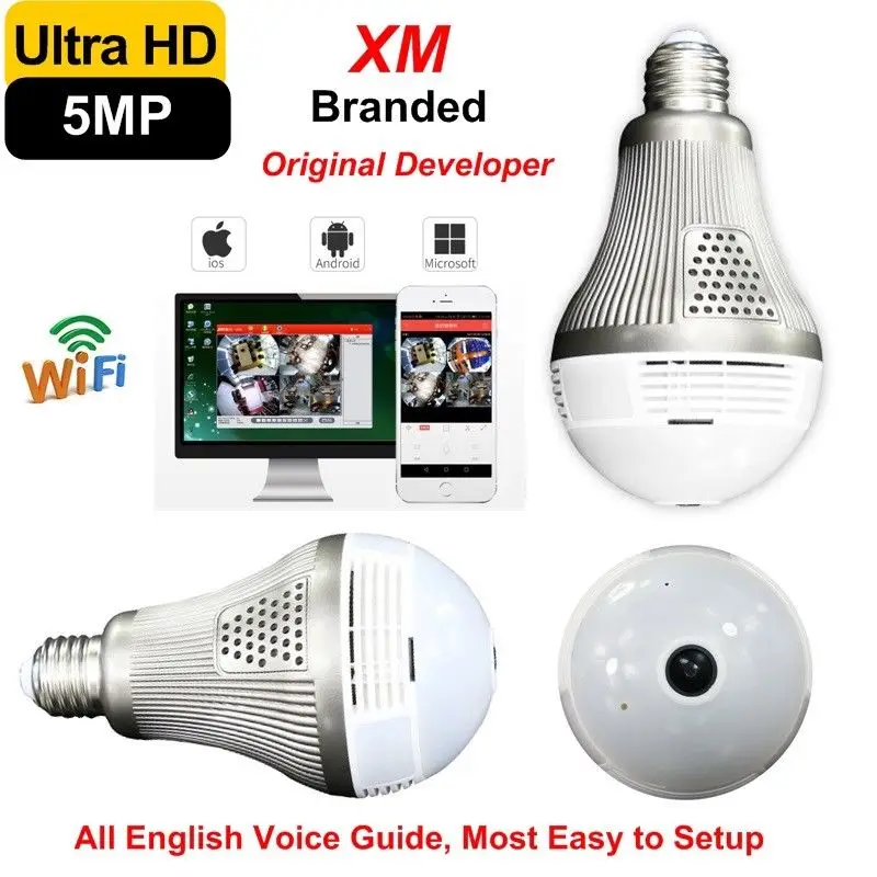 5MP/3MP/2MP/1.3MP Ультра прозрачная 360 панорамная камера рыбий глаз WiFi Мобильная