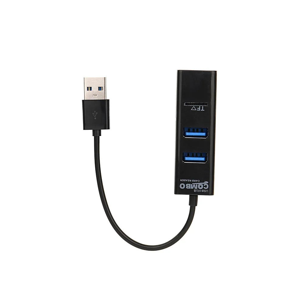 USB 2,0 концентратор Splitter 2In1 Combo 3 Порты и разъёмы USB 2,0 концентратор Splitter Card Reader для SD Micro SD PC ноутбук May.8