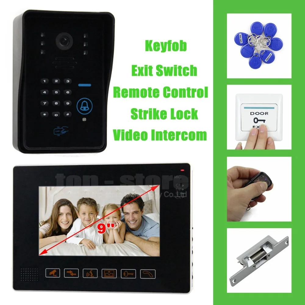 DIYSECUR RFID Keyfobs Password Keypad Camera 9