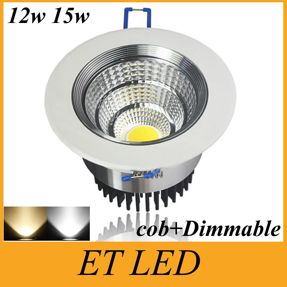 Energy Saving Dimmable 12w 15w LED COB Downlights 110mm Diameter CREE