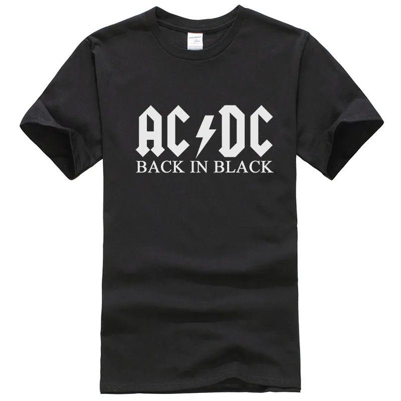 Стиль,, хлопок, футболки AC DC, брендовая мужская футболка, металлическая рок-группа, футболки с принтом AC/DC, XS-2XL, T394