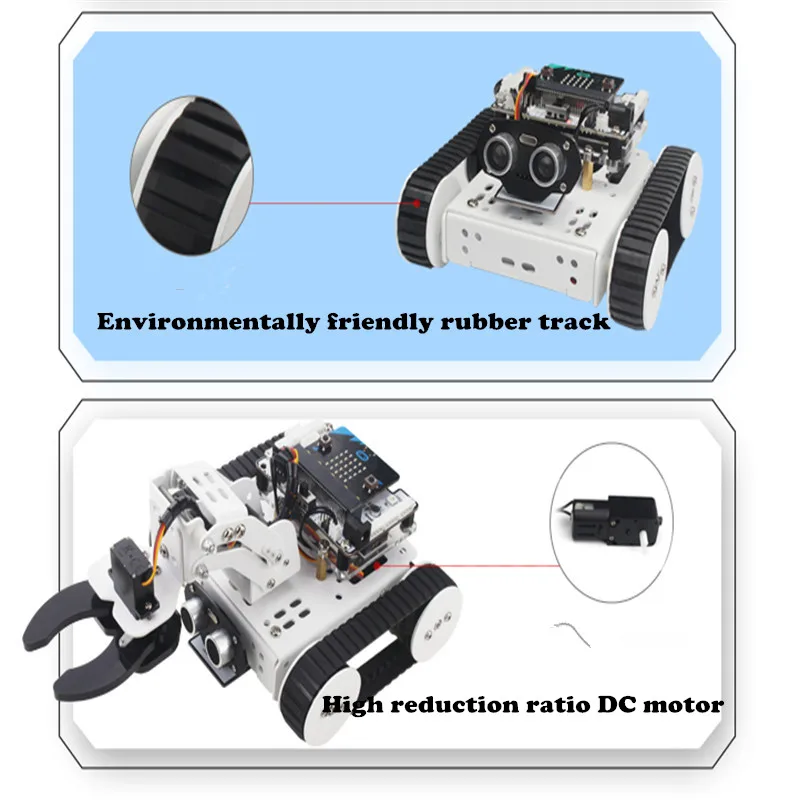 DIY micro: набор интеллектуальных роботов для автомобиля Qtruck/pyton обучающий микробит программируемый робот для мобильного телефона приложение для управления алюминиевым al