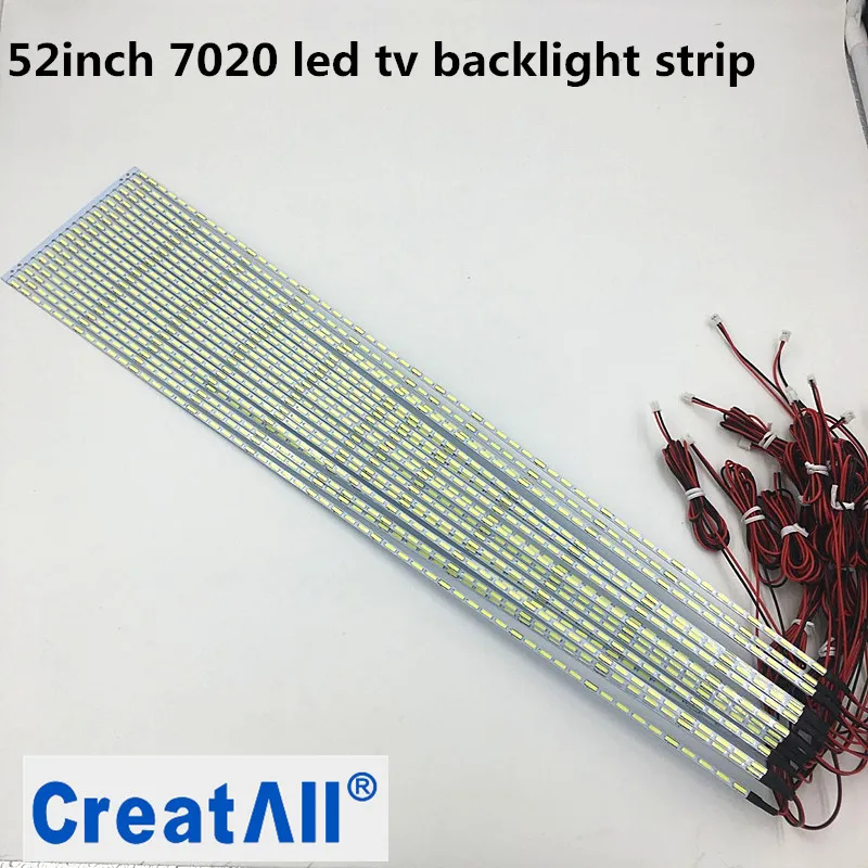 10pcs/lot 52inch 7020 LED Aluminum Plate Strip Backlight led edge strip for LCD Monitor TV backlight 595mm | Компьютеры и офис