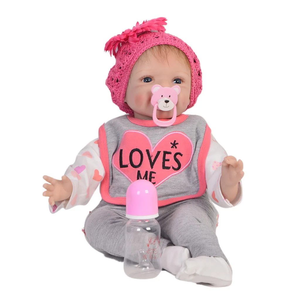 Реалистичная мягкая силиконовая кукла Reborn Baby Smile для новорожденных подарок bebe