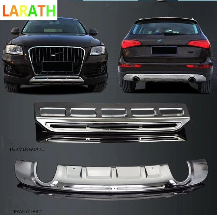 For AUDI Q5 2013 2017 Stainless Front & Rear Bumper Protector Plate
