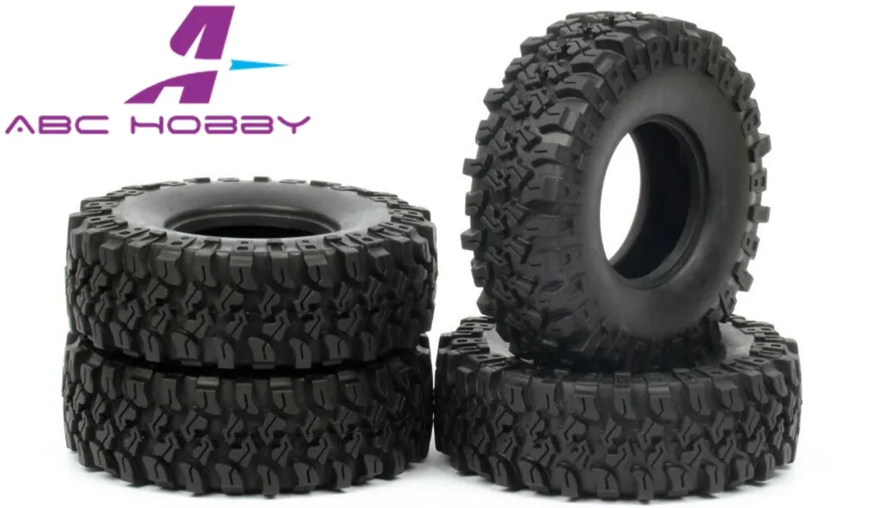 

105mm Rock Crawler Tire Tyre For 1/10 RC car CC01 Rc8WD D90 D110 SCX10 1.9 4PCS tamiya Trx4 axial SCX10 II