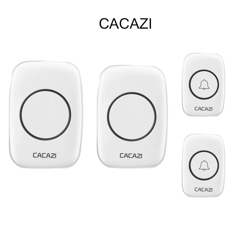 CACAZI-Newest-LED-Smart-home-DoorBell-Waterproof-300m-work-range-Mini-Wireless-Door-bell-AC-100 2V2