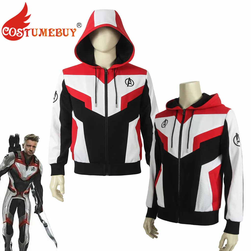 

CostumeBuy Avengers Endgame Cosplay Costume Hoodies Jacket Avengers Team Uniform Iron Man Black Widow Hoodies Military Coat L920