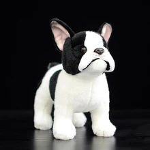 23 см стоящая версия реалистичные бульдог плюшевые игрушки очень мягкие собаки куклы Моделирование животных мягкие игрушки для детей
