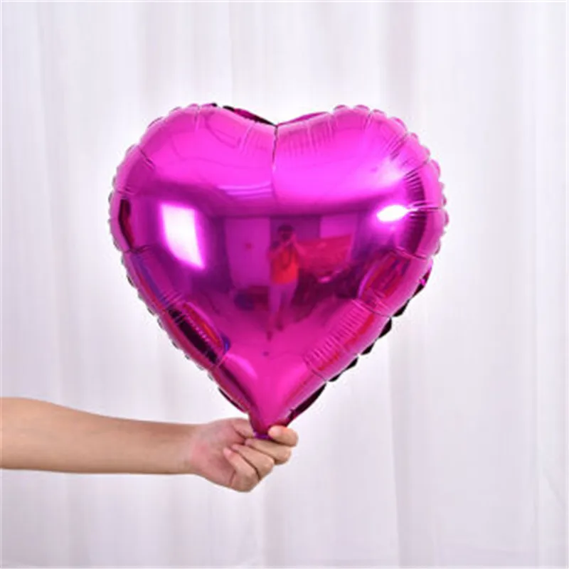 45 см многоцветный сердце Форма Алюминий Фольга шары Свадебные украшения Поставки Рождество 7zSH034-18