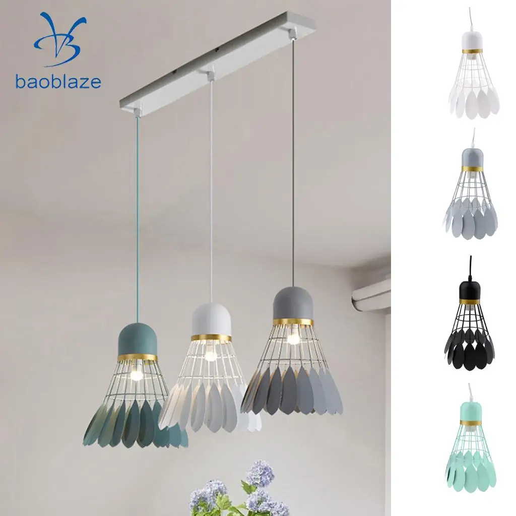 Chandelier Modern Novelty Badminton Hanging Iron Lamp Shade Badminton Hanging Iron Lamp Shade
